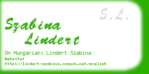 szabina lindert business card